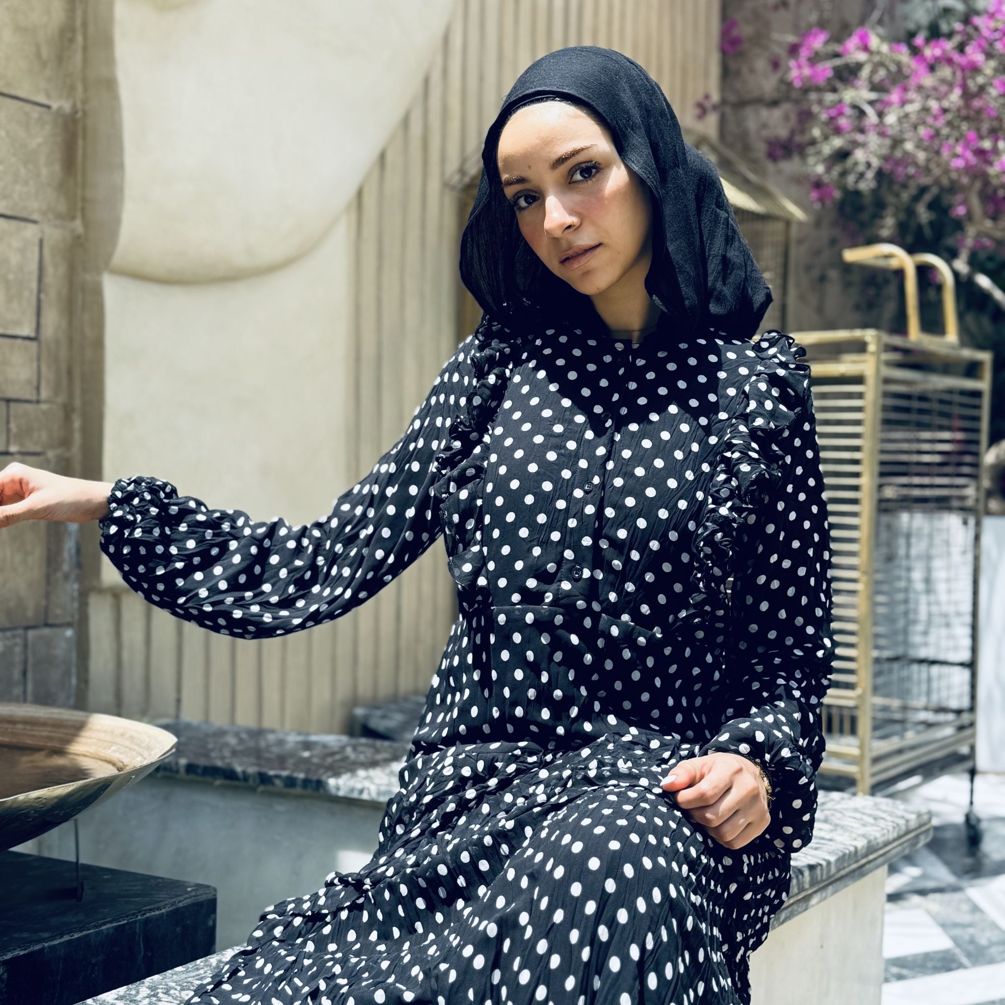 Black Polka Dot Dress
